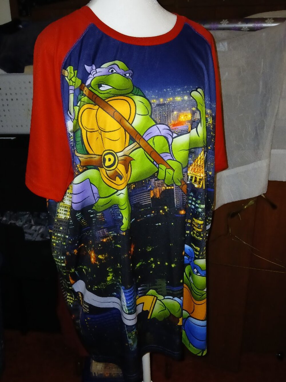 Men Unisex 2XL Teenage Mutant Ninja Turtles Nickelodeon Short Sleeve T Shirt Top